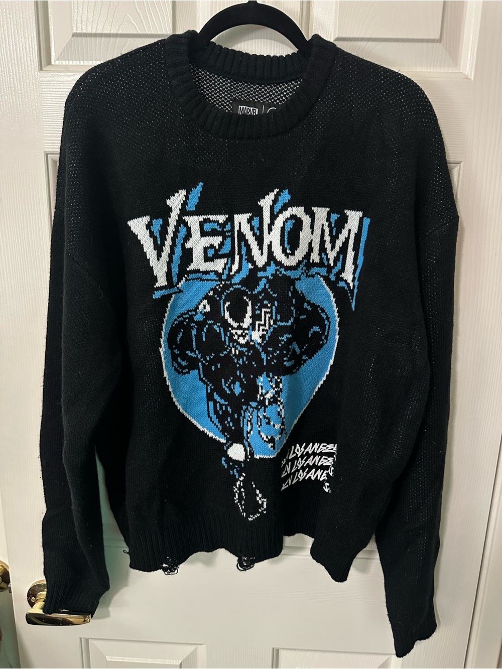 CVLA x Venom Classic Distressed Mens Sweater